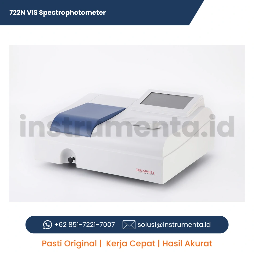 Jual Spectrophotometer VIS 722N Distributor Resmi Alat Laboratorium Spektrofotometer Ready Stock